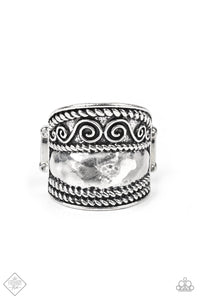 Paparazzi Ring - Texture Tantrum - Silver