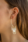 Paparazzi Earring - Bring The Noise - Gold Hoop