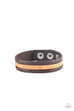 Paparazzi Urban Bracelet - Plain View - Brown