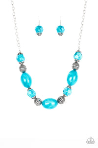 Paparazzi necklace - Ice Melt - Blue