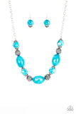 Paparazzi necklace - Ice Melt - Blue