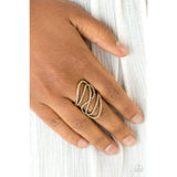 Paparazzi Ring - Chasing Starlight - Brass