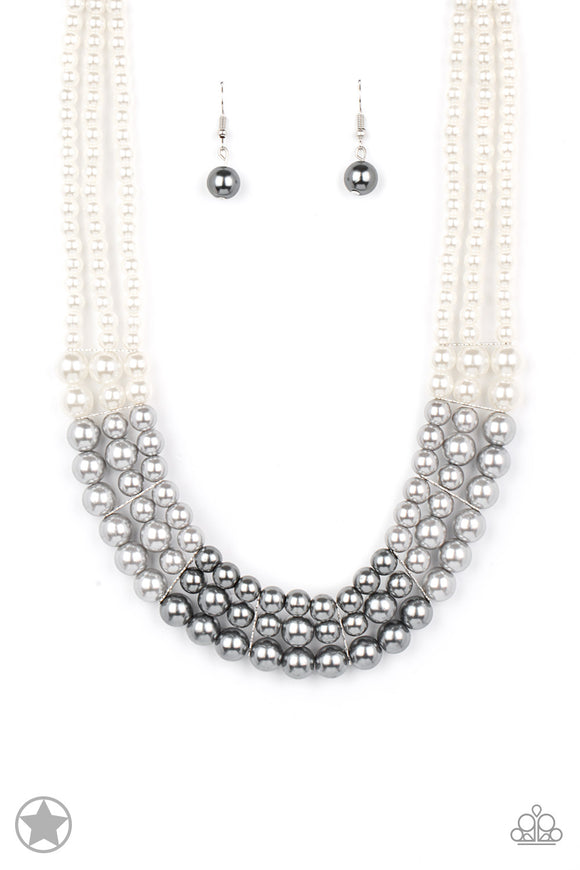 Paparazzi Necklace - Lady In Waiting - Silver Blockbuster