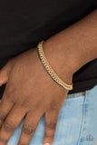 Paparazzi Bracelet - Industrial Icon - Gold