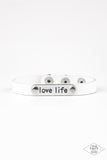 Paparazzi Urban Bracelet - Love Life - White