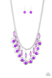 Paparazzi Necklace - Cool Cascade - Purple