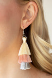 Paparazzi Earring - Hold On To Your Tassel! - Pink