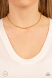 Paparazzi Necklace - Mini MVP - Gold Choker