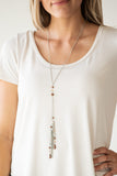 Paparazzi Necklace - Timeless Tassels - Brown