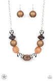 Paparazzi Necklace - A Warm Welcome - Brown Blockbuster