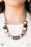Paparazzi Necklace - A Warm Welcome - Brown Blockbuster