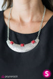 Paparazzi Necklace - Fierce Fascination - Red