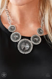 Paparazzi Necklace - Global Glamour - Silver Blockbuster