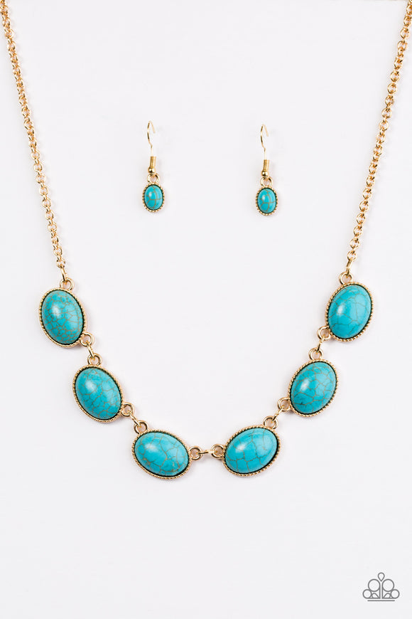 Paparazzi Necklace - River Song - Blue