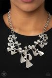 Paparazzi Necklace - The Sands Of Time - Silver Blockbuster