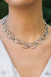 Paparazzi Necklace - Center of My Universe - White