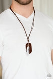 Paparazzi Urban Necklace - Flying Solo - Brown