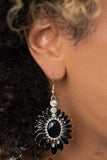 Paparazzi Earring - Big Time Twinkle - Black