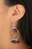 Paparazzi Earring - New York Attraction - Purple