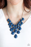 Paparazzi Necklace - Shop 'Til You TEARDROP - Blue