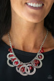 Paparazzi Necklace - Turn It Up - Red