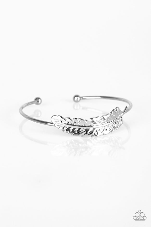 Paparazzi Bracelet - How Do You Like This FEATHER? - Silver