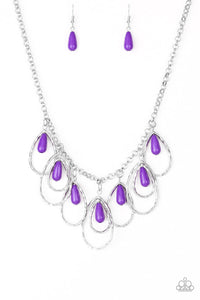 Paparazzi Necklace - Tango Tempest - Purple