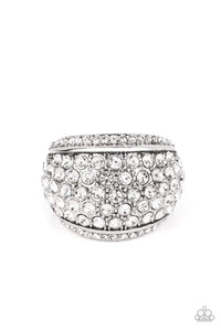 Paparazzi Ring - Running OFF SPARKLE - White LOP