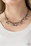 Paparazzi Necklace - Let's Get This Fashion Show On The Road - Black Gunmetal