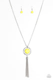 Paparazzi Necklace - Always Front and Center - Yellow