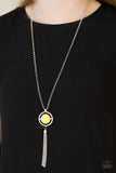 Paparazzi Necklace - Always Front and Center - Yellow