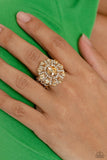 Paparazzi Ring - GLIMMER and Spice - Gold LOP