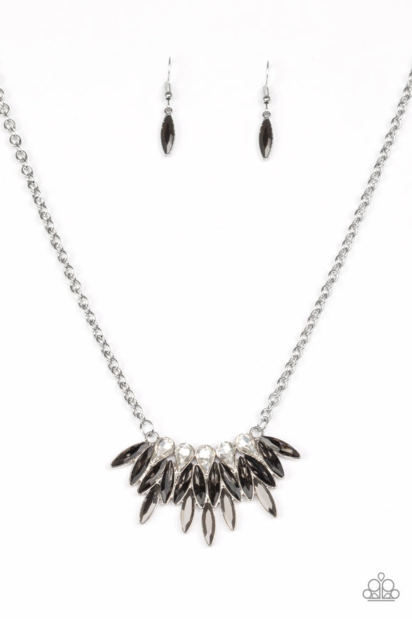 Paparazzi Necklace - Crown Couture - Silver