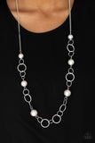 Paparazzi Necklace - Darling Duchess - Silver