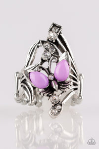 Paparazzi Ring - Beautiful In Butterflies - Purple