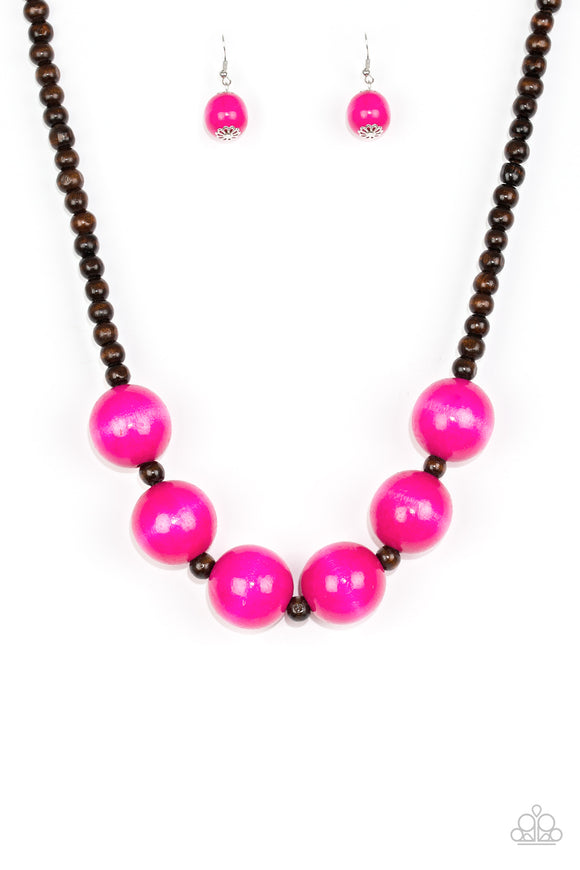 Paparazzi Necklace - Oh My Miami - Pink