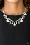 Paparazzi Necklace - Welcome To Bedrock - White