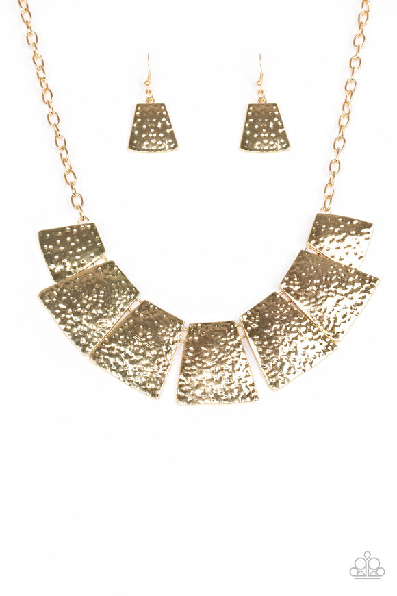 Paparazzi Necklace - Here Comes The Huntress - Gold
