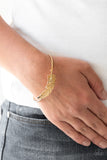 Paparazzi Bracelet - How Do You Like this FEATHER? - Gold
