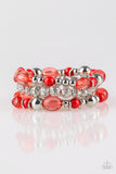 Paparazzi Bracelet - Malibu Marina - Red