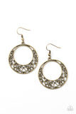 Paparazzi Earring - Newport Nautical - Brass