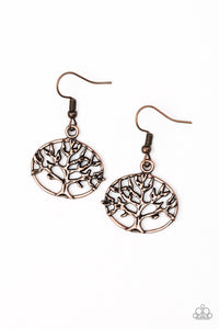 Paparazzi Earring - Dream TREEHOUSE - Copper