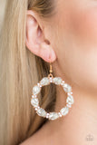 Paparazzi Earrings - Ring Around The Rhinestones - Gold LOP