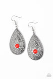 Paparazzi Earring - Summer Sol - Red
