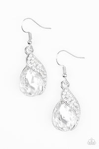 Paparazzi Earring - Easy Elegance - White