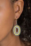 Paparazzi Earring - Fishing For Fabulous - Yellow