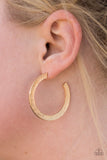 Paparazzi Earring - HAUTE Glam - Gold Hoop