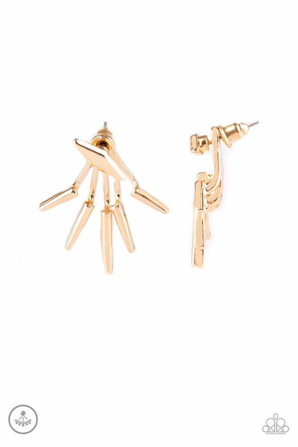 Paparazzi Earring - Extra Electric - Gold