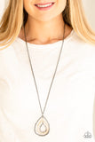 Paparazzi Necklace - Going For Grit - Black