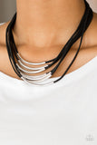 Paparazzi Necklace - Walk The WALKABOUT - Black